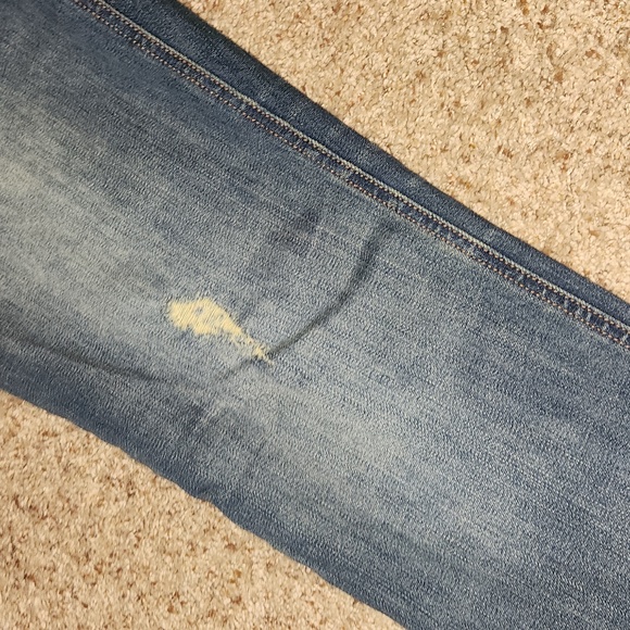 GAP 1969 Real straight 32T Distressed Blue Jeans - Picture 4 of 5